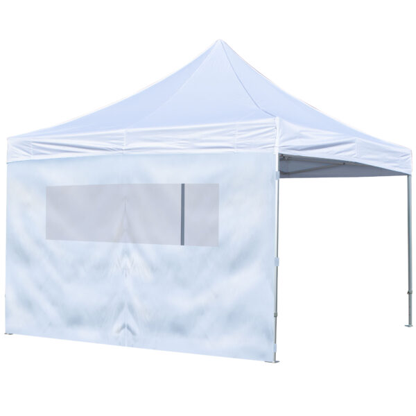 4 m. vindues side til 4 x 8 m pavillon - Hvid