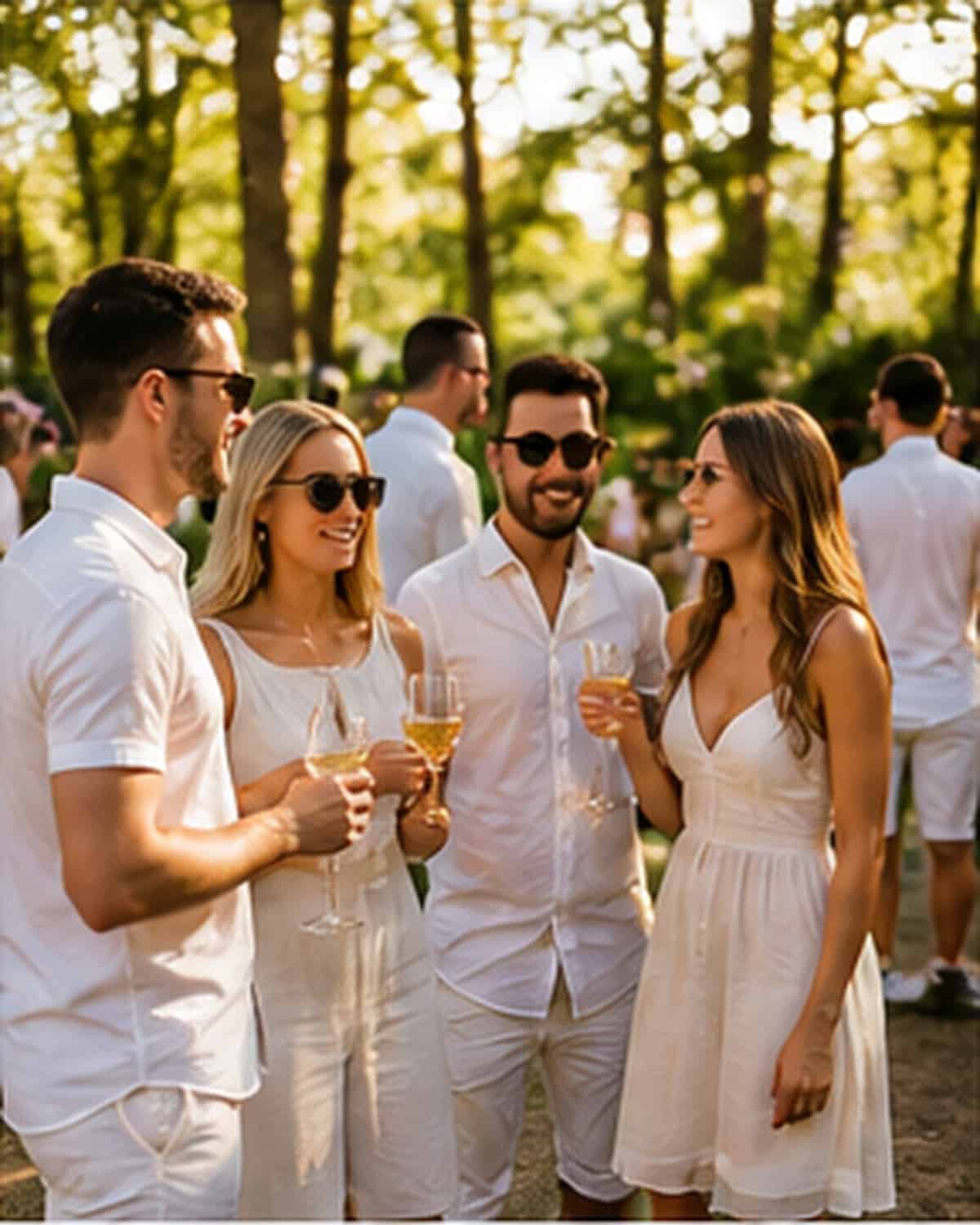 VIP White Party stemning